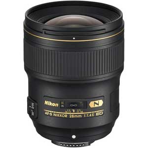 Nikon AF-S NIKKOR 28mm f/1.4E ED - 2 Year Warranty - Next Day Delivery