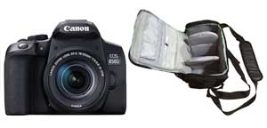 Canon 850D + 18-55 f4 IS STM Lens + Pro Camera Bag - 2 Year Warranty - Next Day Delivery