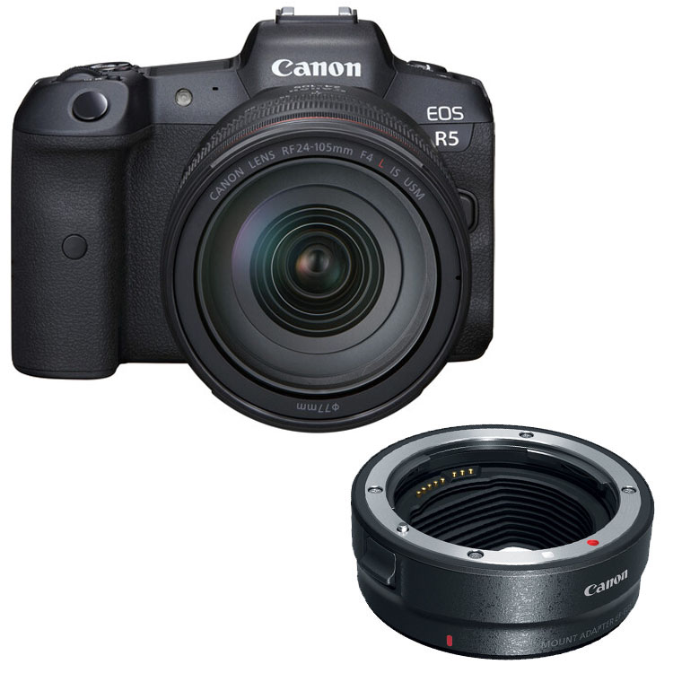Canon EOS R5 24-105 + EF-EOS R mount adapter