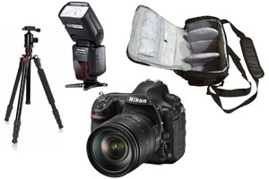 Nikon D850 + 24-120mm Lens + Bag + Flash + Tripod - 2 Year Warranty - Next Day Delivery