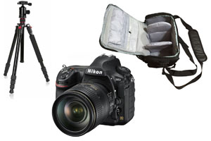 Nikon D850 + 24-120mm Lens + Camera Bag + Tripod - 2 Year Warranty - Next Day Delivery