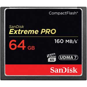 SanDisk 64GB Extreme Pro CompactFlash 160MB/s Memory Card